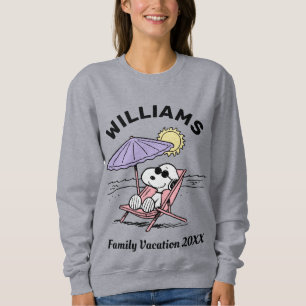 Peanuts   Snoopy Beach Family Vacation Sweatshirt
