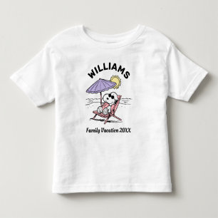 Peanuts Snoopy Beach Family Vacation Toddler T-shirt