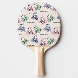 Peanuts   Snoopy Bike Ride Stats Ping Pong Paddle