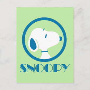 Peanuts Snoopy Blue Deco Dreams Postcard