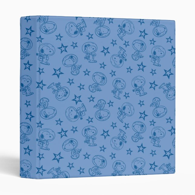 Peanuts | Snoopy Blue Space Astronaut Pattern Binder (Front/Spine)
