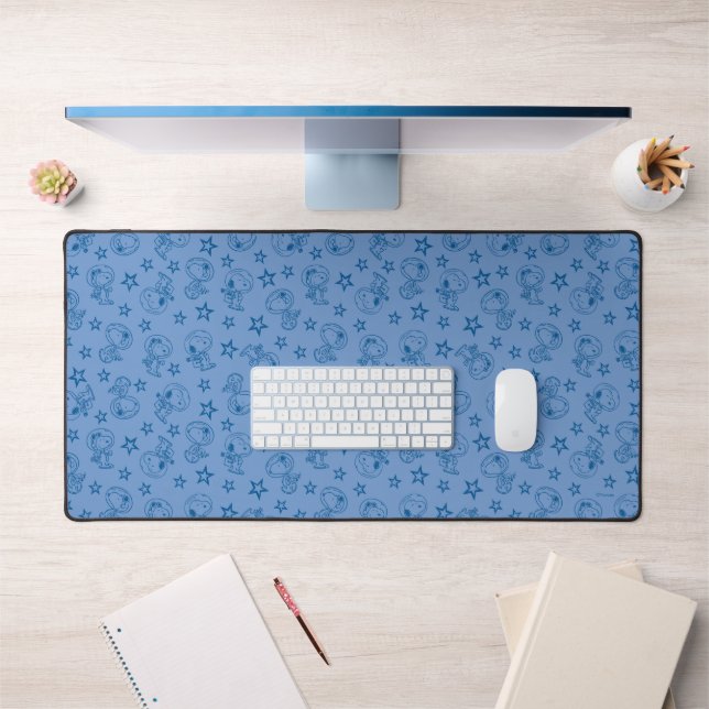 Peanuts | Snoopy Blue Space Astronaut Pattern Desk Mat (Office 1)