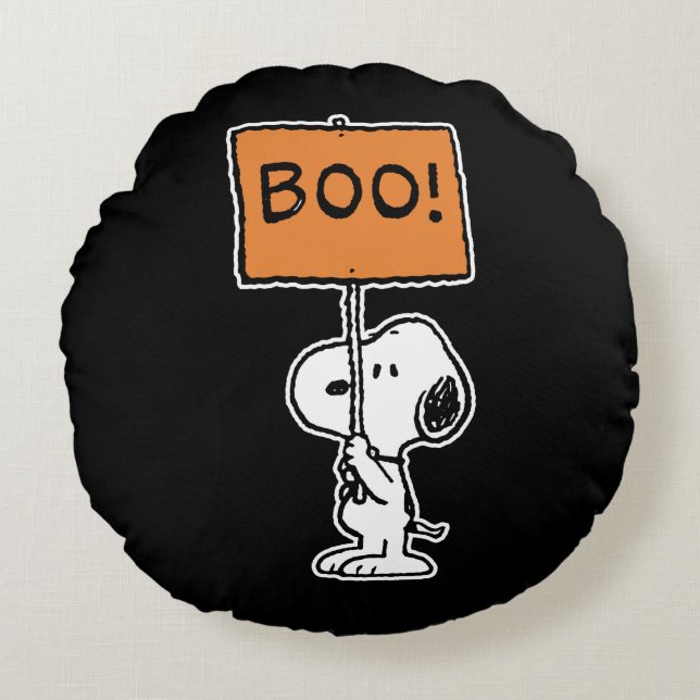 Peanuts | Snoopy Boo! Round Pillow (Front)