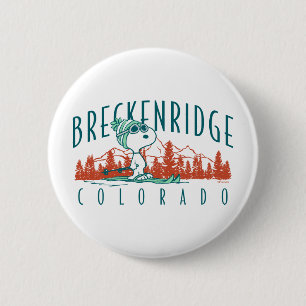 Peanuts   Snoopy Breckenridge Colorado 2 Inch Round Button