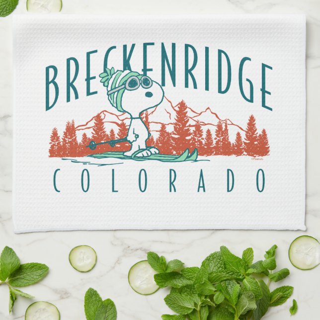 Peanuts | Snoopy Breckenridge Colorado Kitchen Towel (Folded)