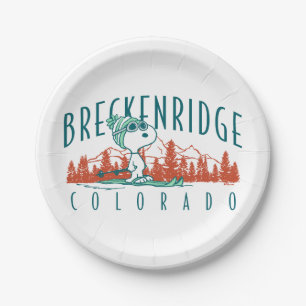 Peanuts   Snoopy Breckenridge Colorado Paper Plate