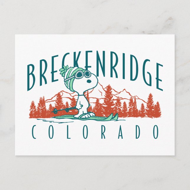 Peanuts | Snoopy Breckenridge Colorado Postcard (Front)