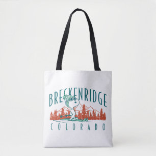 Peanuts   Snoopy Breckenridge Colorado Tote Bag