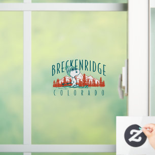 Peanuts   Snoopy Breckenridge Colorado Window Cling