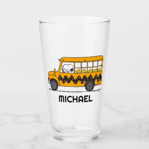 Peanuts   Snoopy Bus Driver Glass
