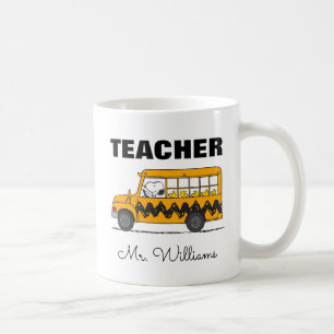 Peanuts   Snoopy Bus Driver Teacher Coffee Mug