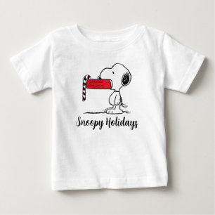 Peanuts   Snoopy Candy Cane Food Dish Baby T-Shirt