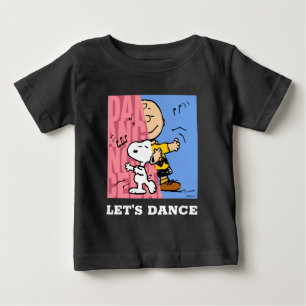 Peanuts   Snoopy & Charlie Brown Half & Half Dance Baby T-Shirt