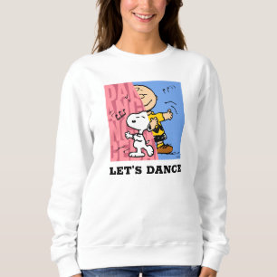 Peanuts Snoopy & Charlie Brown Half & Half Dance Sweatshirt