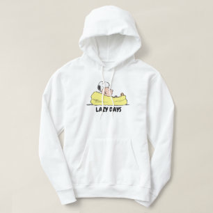Peanuts   Snoopy & Charlie Brown in Bean Bag Chair Hoodie