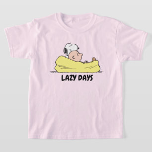 Peanuts Snoopy & Charlie Brown in Bean Bag Chair T-Shirt