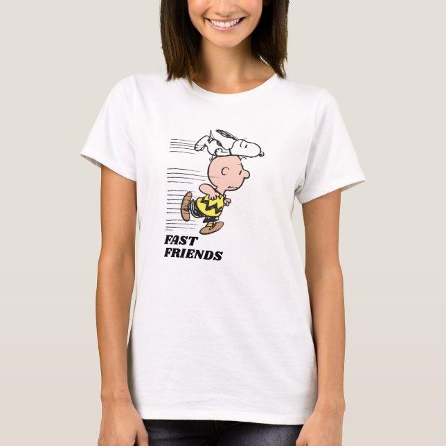 Peanuts | Snoopy & Charlie Brown Run T-Shirt (Front)