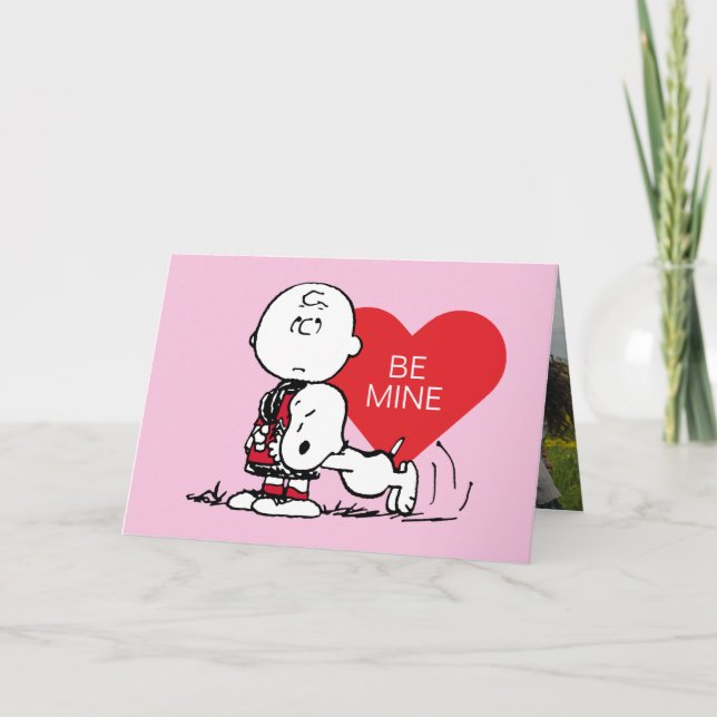 Peanuts | Snoopy & Charlie Brown Valentine Holiday Card (Front)