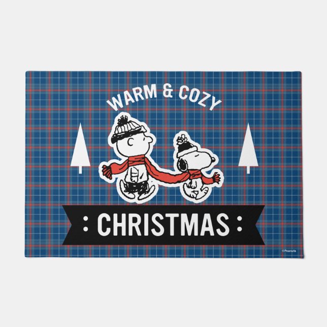 Peanuts | Snoopy & Charlie Brown Warm & Cozy Doormat (Front)