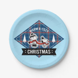 Peanuts   Snoopy & Charlie Brown Warm & Cozy Paper Plate