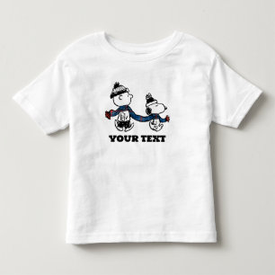 Peanuts   Snoopy & Charlie Brown Winter Scarf Toddler T-shirt