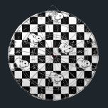 Peanuts | Snoopy Chequered Flag Dartboard<br><div class="desc">Check out this fun Peanuts design featuring Snoopy.</div>