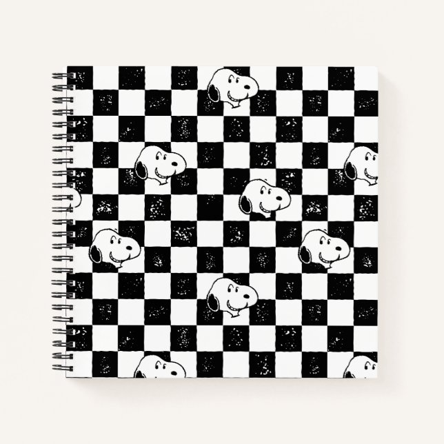 Peanuts | Snoopy Chequered Flag Notebook (Front)