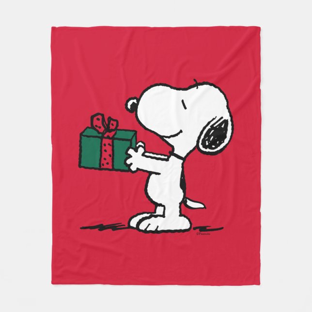 Peanuts | Snoopy Christmas Gift Giver Fleece Blanket (Front)