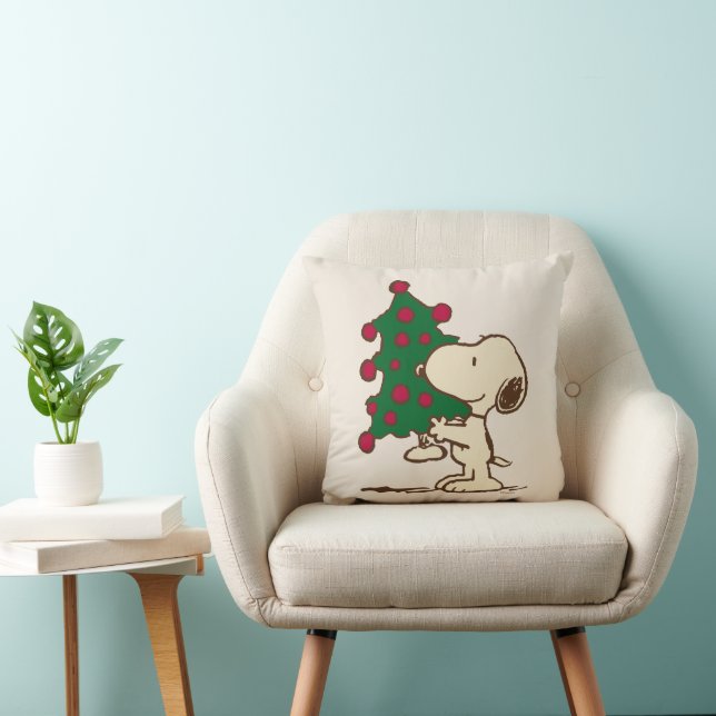 Peanuts | Snoopy Christmas Tree Throw Pillow (Chair)