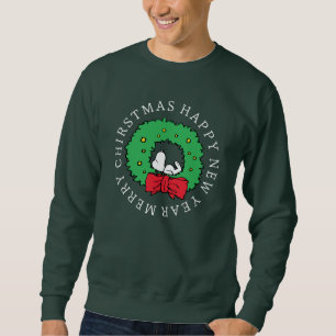 Peanuts Snoopy Christmas Wreath Sweatshirt