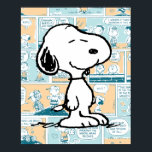 Peanuts | Snoopy Comic Pattern Poster<br><div class="desc">Snoopy is the loveable pet beagle of Charlie Brown in the comic strip Peanuts by Charles M. Schulz. Check out this cute Peanuts design featuring Snoopy on a comic strip pattern.</div>