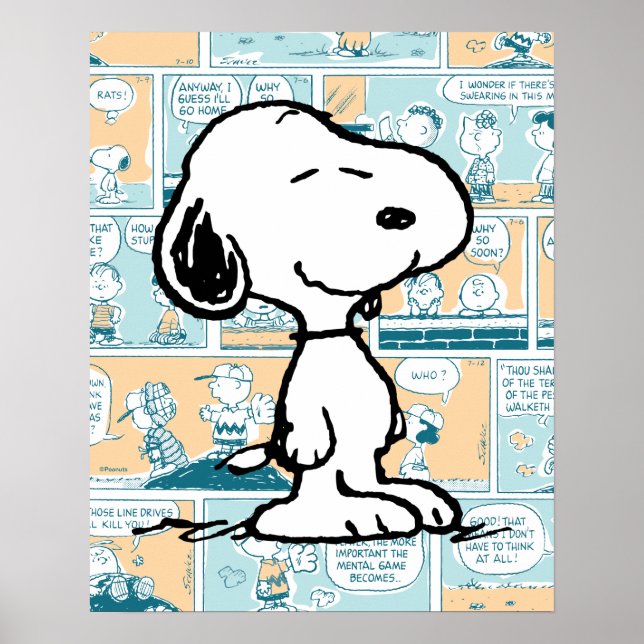 Peanuts | Snoopy Comic Pattern Poster (Front)