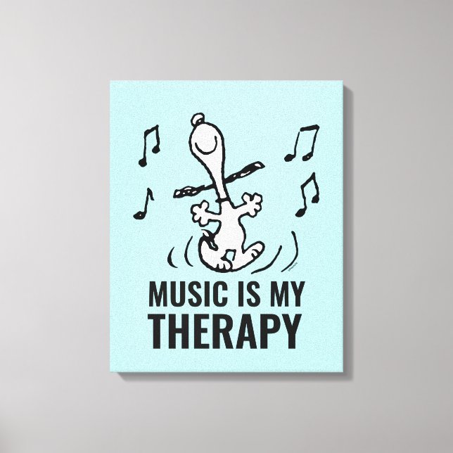 Peanuts | Snoopy Dancing Canvas Print (Front)