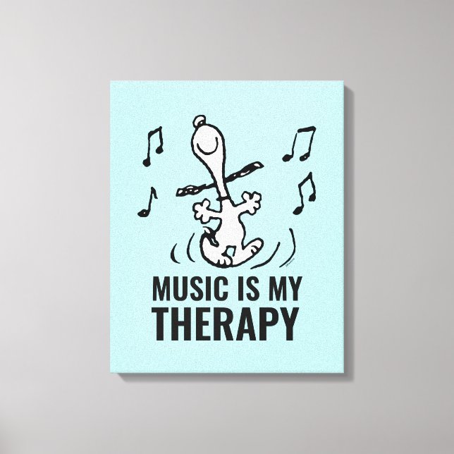Peanuts | Snoopy Dancing Canvas Print (Front)