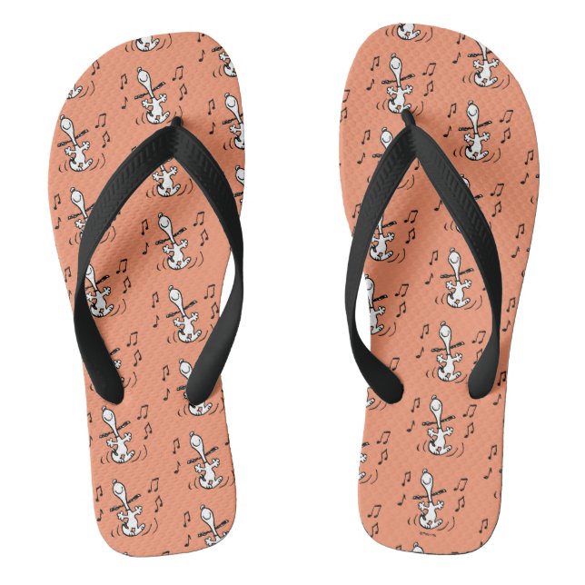 Peanuts | Snoopy Dancing Flip Flops (Footbed)