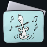 Peanuts | Snoopy Dancing Laptop Sleeve<br><div class="desc">Snoopy is the loveable pet beagle of Charlie Brown in the comic strip Peanuts by Charles M. Schulz. Check out this cute Peanuts design featuring this loveable dog.</div>