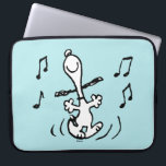 Peanuts | Snoopy Dancing Laptop Sleeve<br><div class="desc">Snoopy is the loveable pet beagle of Charlie Brown in the comic strip Peanuts by Charles M. Schulz. Check out this cute Peanuts design featuring this loveable dog.</div>