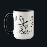 Peanuts | Snoopy Dancing Mug<br><div class="desc">Snoopy is the loveable pet beagle of Charlie Brown in the comic strip Peanuts by Charles M. Schulz. Check out this cute Peanuts design featuring Snoopy dancing.</div>