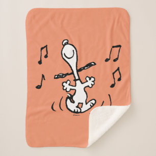 Peanuts   Snoopy Dancing Sherpa Blanket