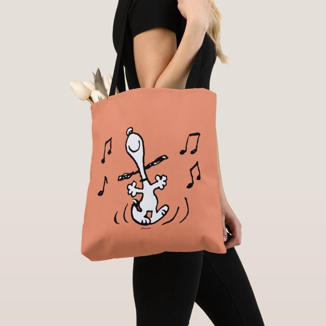 Peanuts | Snoopy Dancing Tote Bag (Close Up)