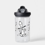 Peanuts | Snoopy Dancing Water Bottle<br><div class="desc">Snoopy is the loveable pet beagle of Charlie Brown in the comic strip Peanuts by Charles M. Schulz. Check out this cute Peanuts design featuring Snoopy dancing.</div>