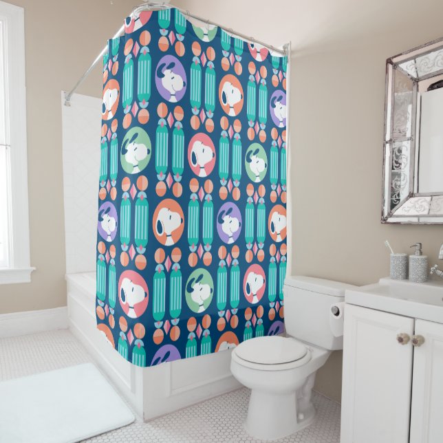 Peanuts | Snoopy Dark Blue Deco Dreams Pattern (In Situ)