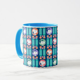 Peanuts   Snoopy Dark Blue Deco Dreams Pattern Mug