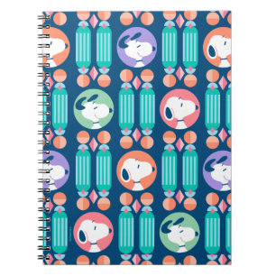 Peanuts   Snoopy Dark Blue Deco Dreams Pattern Notebook