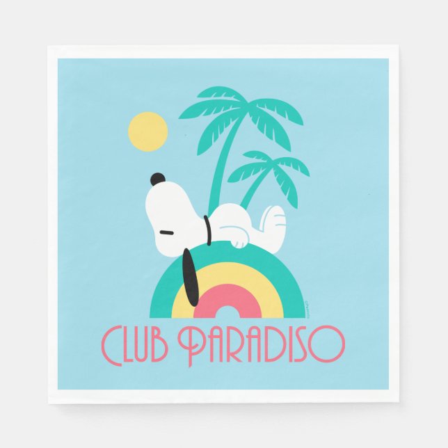 Peanuts | Snoopy Deco Dreams Club Paradiso Napkin (Front)