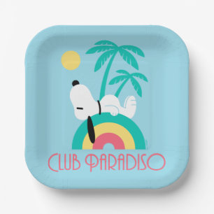 Peanuts   Snoopy Deco Dreams Club Paradiso Paper Plate