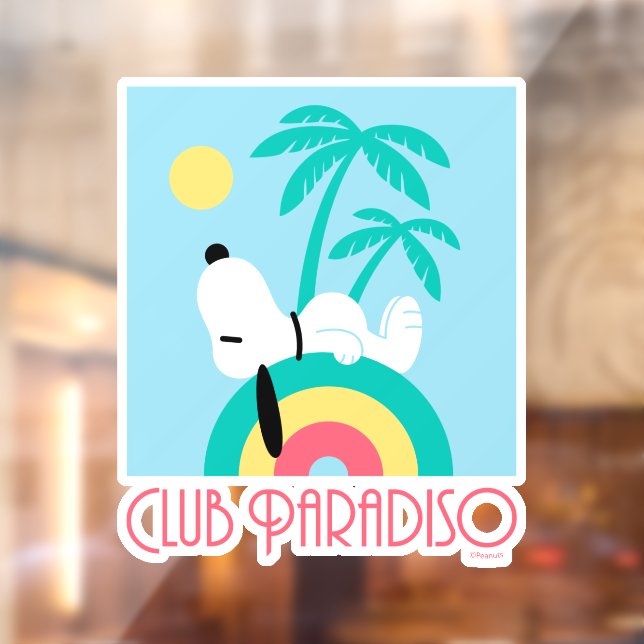 Peanuts | Snoopy Deco Dreams Club Paradiso Window Cling (Sheet 2)