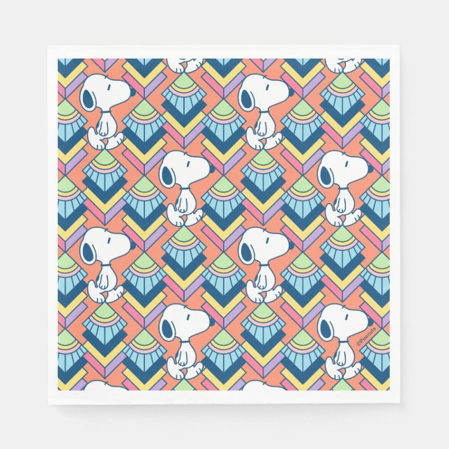 Peanuts | Snoopy Deco Dreams Pattern Napkin (Front)