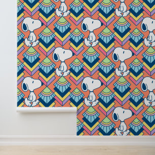 Peanuts Snoopy Deco Dreams Pattern Wallpaper
