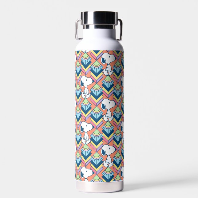 Peanuts | Snoopy Deco Dreams Pattern Water Bottle (Front)